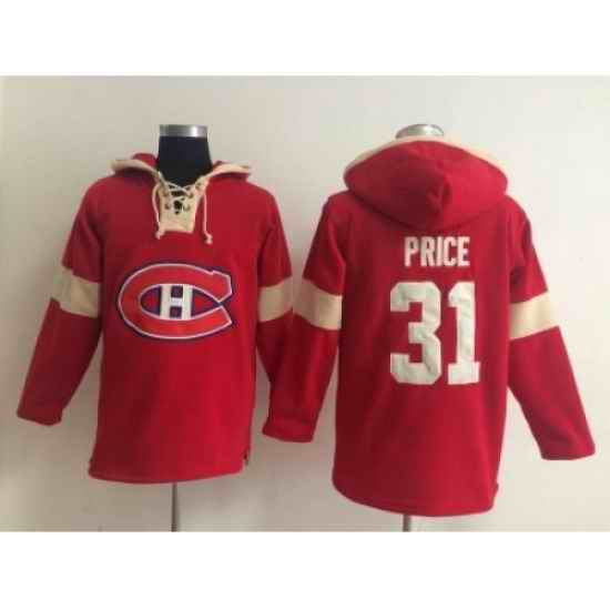 NHL montreal canadiens #31 price red jersey[pullover hooded sweatshirt]
